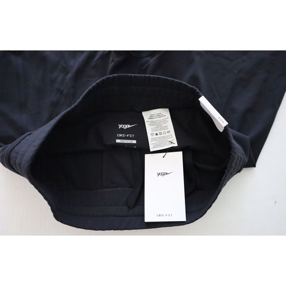 Nike Yoga DQ4890-010 Men's Sz M Black Dri-FIT Tight Fit Training Shorts - Picture 6 of 11
